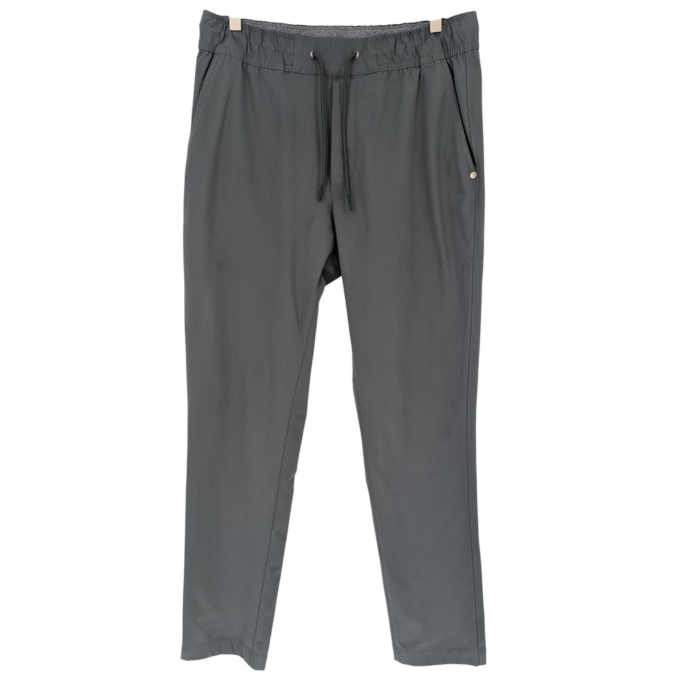 Vuori Meta Performance Pants Mens M Gray Tapered Drawstring V463 Active Techwear